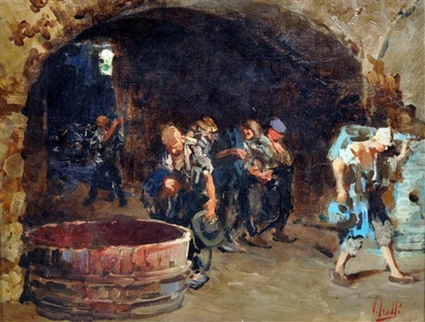 La Taverna Oil Painting by Vincenzo Irolli