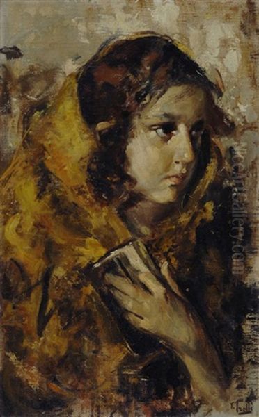 Ragazza Oil Painting by Vincenzo Irolli