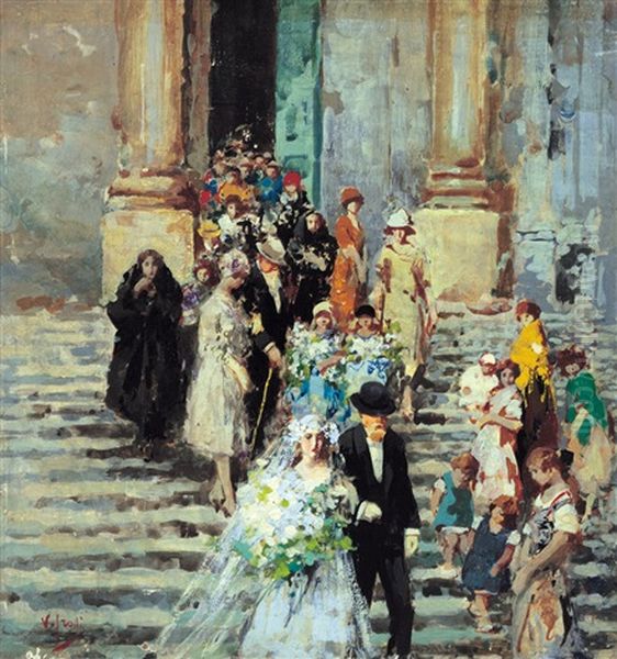 Matrimonio Oil Painting by Vincenzo Irolli