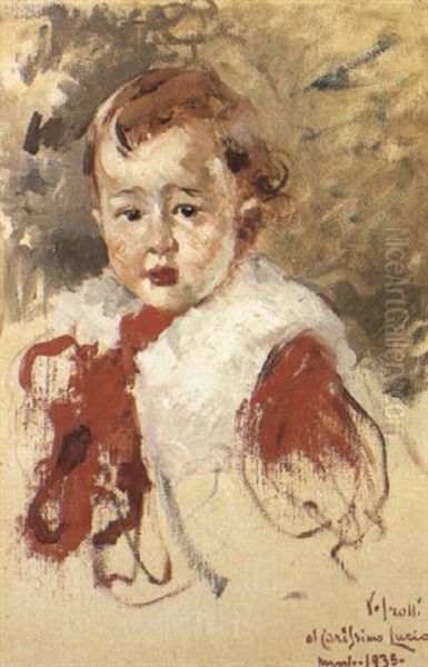 Portrait Of Lucio Irolli, The Artist's Nephew by Vincenzo Irolli