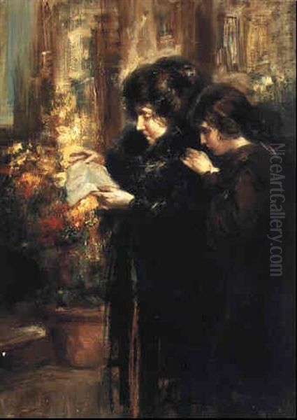 The Letter Oil Painting by Vincenzo Irolli