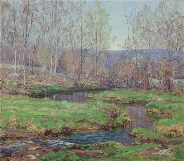 Springtime In Old Lyme Oil Painting by Wilson Henry Irvine