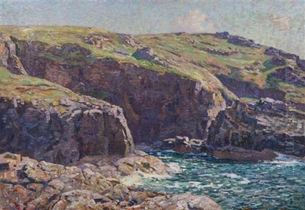 Shoreline Oil Painting by Wilson Henry Irvine