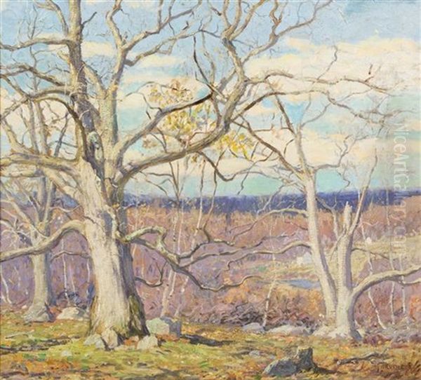 Branching Tracery Oil Painting by Wilson Henry Irvine