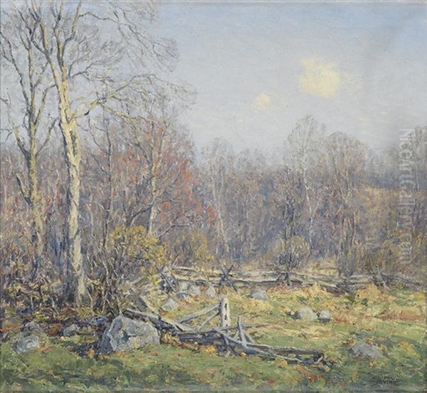 Late April, Lyme, Connecticut Oil Painting by Wilson Henry Irvine