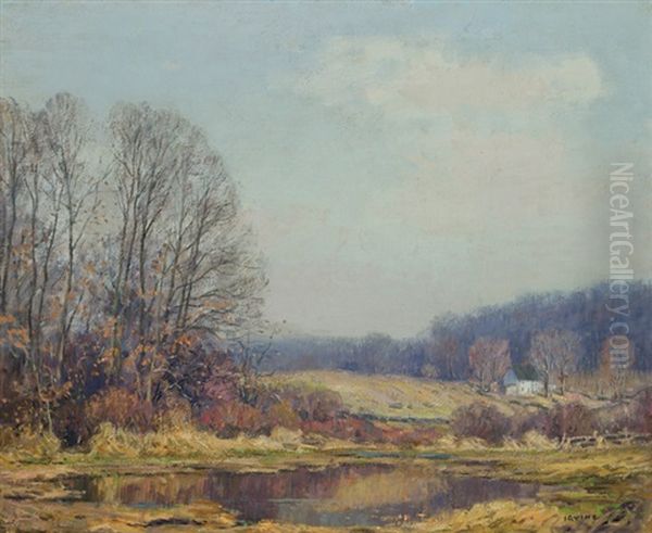 Late Autumn Oil Painting by Wilson Henry Irvine