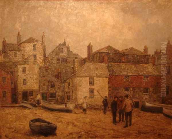 A Grey Day Oil Painting by Wilson Henry Irvine