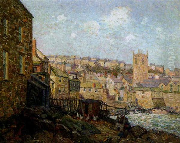 St. Ives Oil Painting by Wilson Henry Irvine