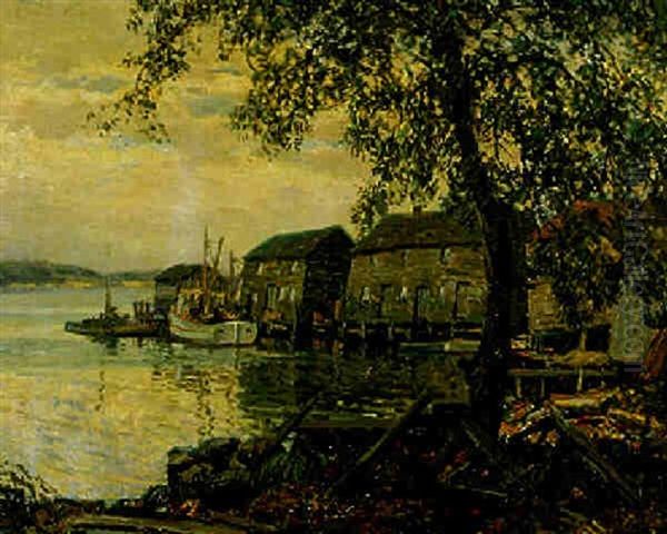 Gloucester Oil Painting by Wilson Henry Irvine