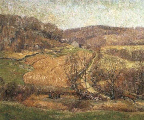 Springtime Plowing Oil Painting by Wilson Henry Irvine