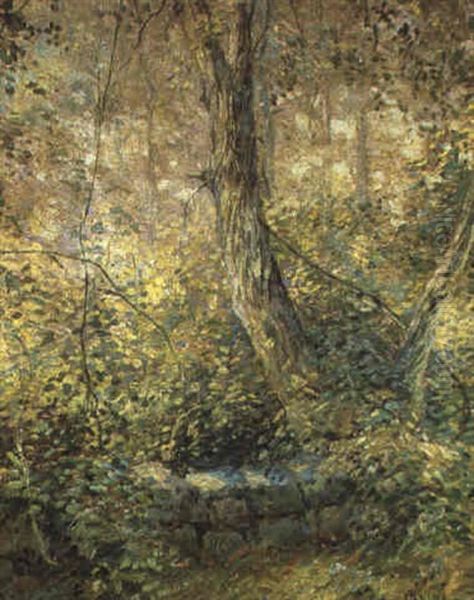 Sunlight In The Forest Oil Painting by Wilson Henry Irvine