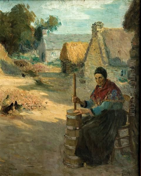 Campesina Oil Painting by Manuel Barthold