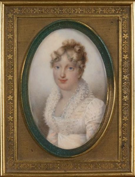 Portrait De L'imperatrice Marie-louise Oil Painting by Jean-Baptiste Isabey