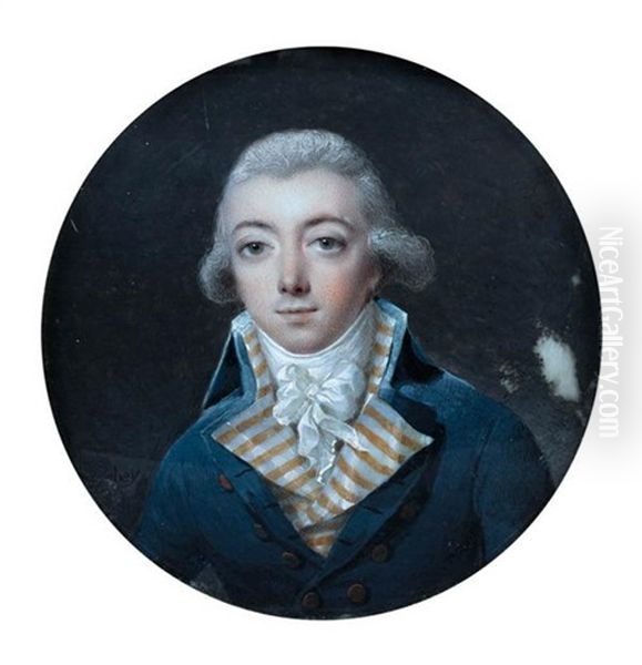 Portrait D'homme A La Redingote Oil Painting by Jean-Baptiste Isabey