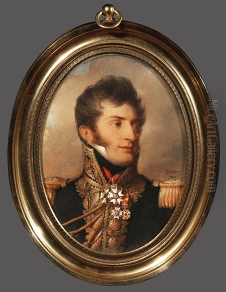 Retrato De Joven Militar Oil Painting by Jean-Baptiste Isabey