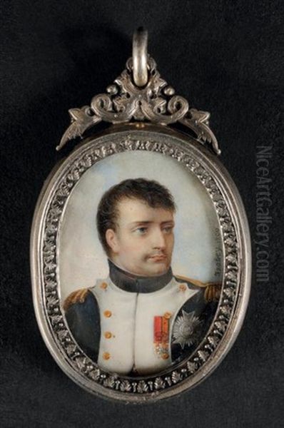 L'empereur Napoleon Ier En Buste De Face Oil Painting by Jean-Baptiste Isabey