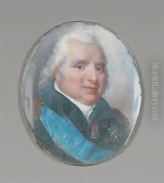 Portrait En Buste Du Roi Louis Xvii by Jean-Baptiste Isabey