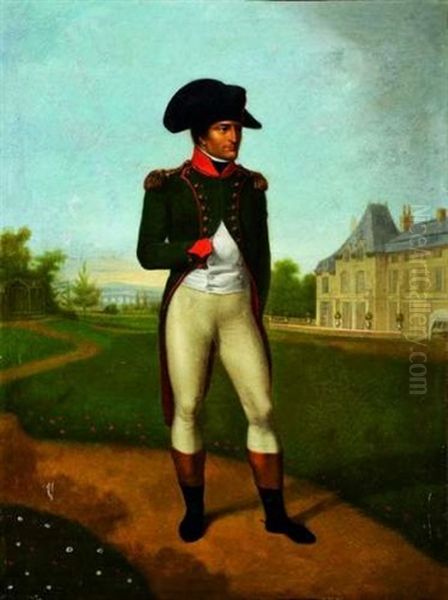 Bonaparte, Premier Consul, Dans Le Parc De La Malmaison Oil Painting by Jean-Baptiste Isabey