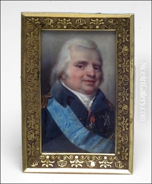 Kuningas Louis Xviii Oil Painting by Jean-Baptiste Isabey