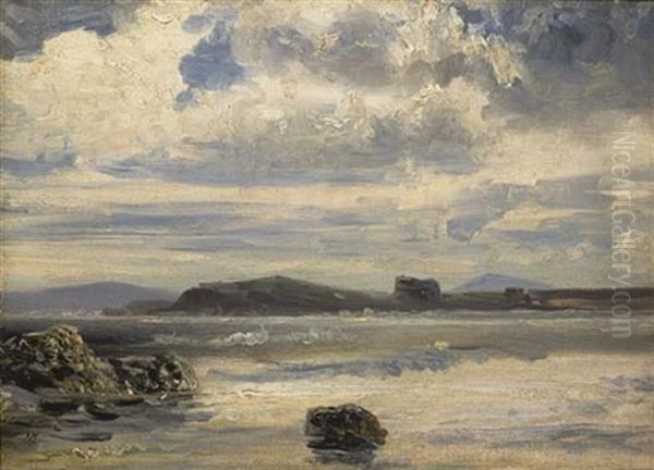 Bord De Mer Oil Painting by Louis-Gabriel-Eugene Isabey