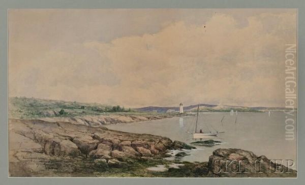 Annisquam Light Oil Painting by William Newton Bartholomew