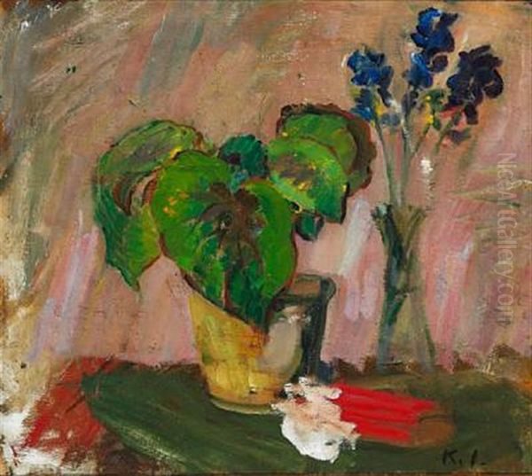 Still Life (recto/verso) Oil Painting by Karl Isakson