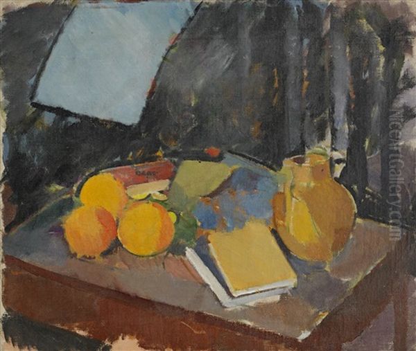 Nature Morte - Fran Ateljen Oil Painting by Karl Isakson