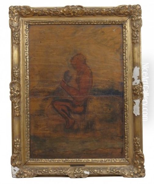 Faun Og Nymfe Oil Painting by Karl Isakson