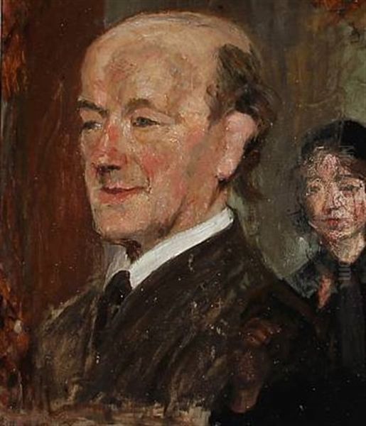 Portrait Of Professor K.k.k. Lundsgaard by Karl Isakson