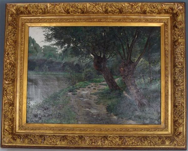 Apres La Pluie Oil Painting by Marie-Victor-Emile Isenbart