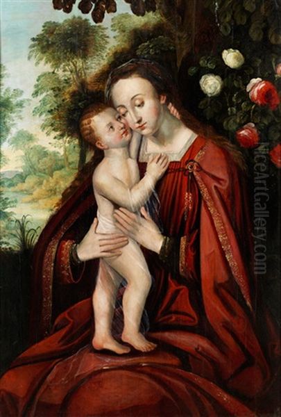 Maria Mit Dem Kind Oil Painting by Adriaen Isenbrant