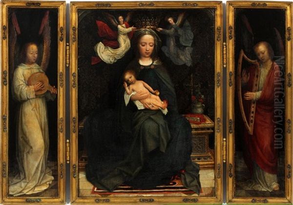 Coronation Of The Virgin Oil Painting by Adriaen Isenbrant