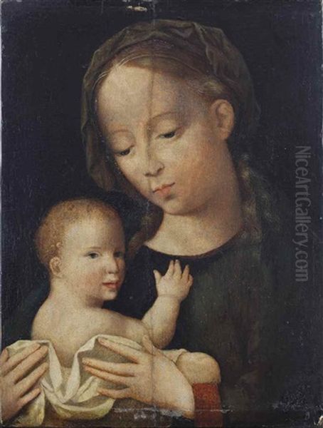 The Virgin And Child Oil Painting by Adriaen Isenbrant