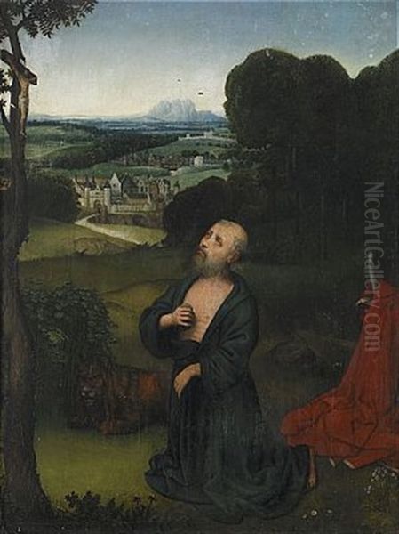 Sankt Hieronymus Oil Painting by Adriaen Isenbrant