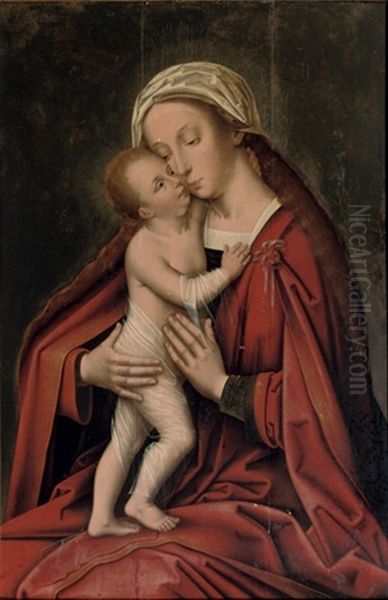 The Virgin And Child Oil Painting by Adriaen Isenbrant