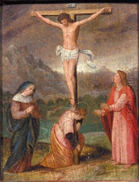 The Crucifixion Oil Painting by Adriaen Isenbrant