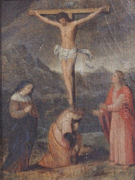 The Crucifixion Oil Painting by Adriaen Isenbrant