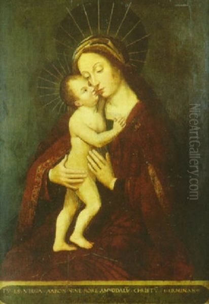 Vierge A L'enfant Oil Painting by Adriaen Isenbrant