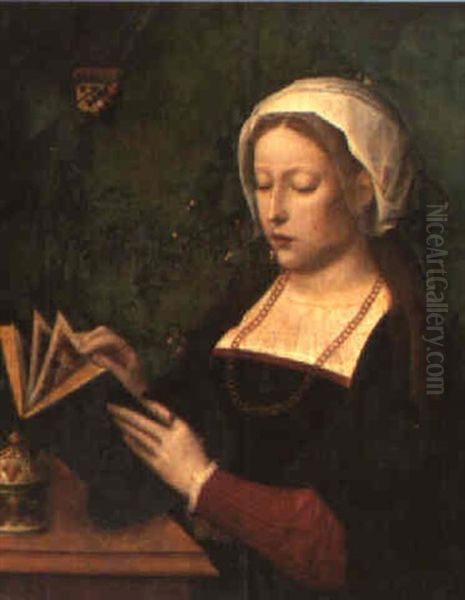 The Magdalene Reading Oil Painting by Adriaen Isenbrant