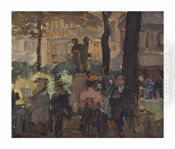 Jardin Du Luxembourg: Jour D'ete A Paris Oil Painting by Isaac Israels