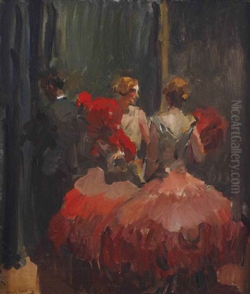 Revue Girls At The Scala Theater, The Hague by Isaac Israels