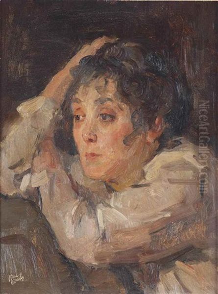 Portrait Of Nelly Bodenheim by Isaac Israels