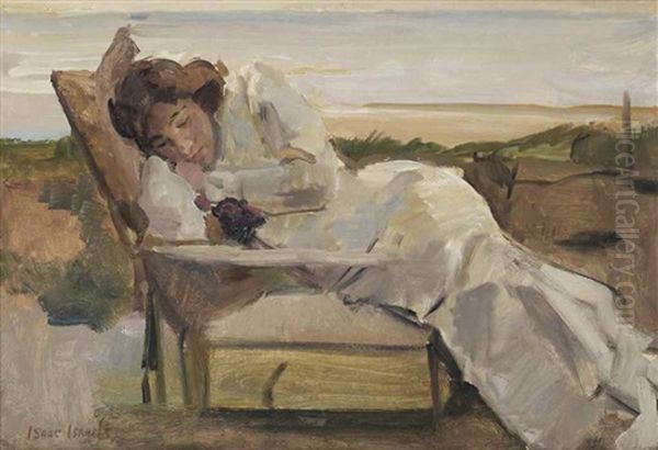 An Afternoon Rest In The Dunes Oil Painting by Isaac Israels