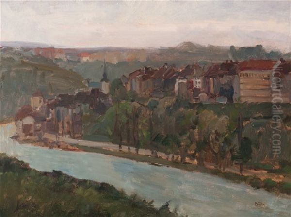 View Of Bern Situated On The River Aare by Isaac Israels