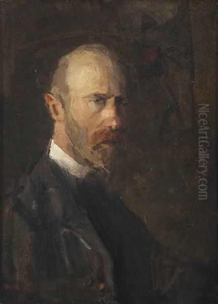 Self Portrait Oil Painting by Isaac Israels