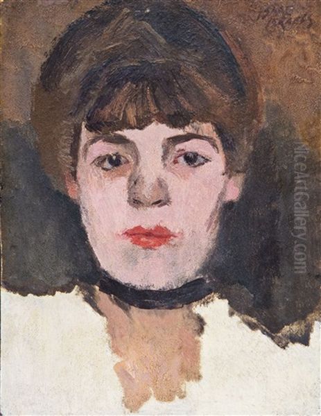 Damenportrait Oil Painting by Isaac Israels