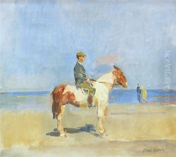 Horseman On The Beach Oil Painting by Isaac Israels