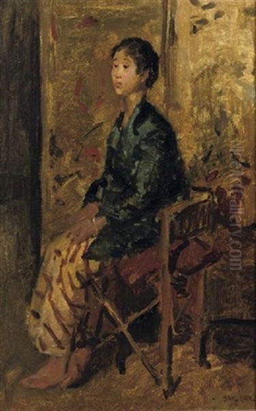 Javaanse Vrouw Oil Painting by Isaac Israels