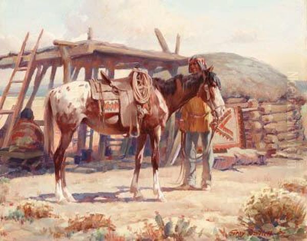 Navajo Hogan by Gray Bartlett