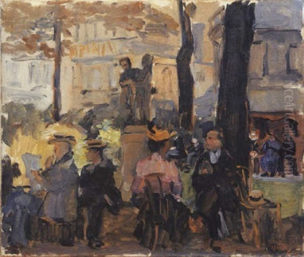 Jardin Du Luxembourg: Jour D'ete A Paris Oil Painting by Isaac Israels